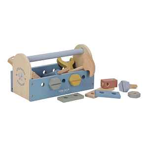 LITTLE DUTCH Box s nářadím dřevěný Blue