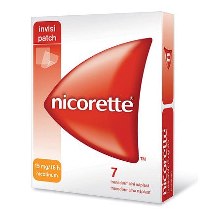 Nicorette Invisipatch 15mg/16h náplast 7x15mg