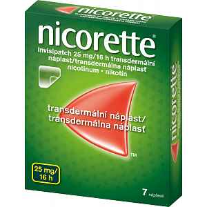 Nicorette Invisipatch 25mg/16h náplast 7x25mg