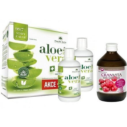 AloeVeraLife aloe 99.7% 1+1 1000ml+Cranvita 500ml