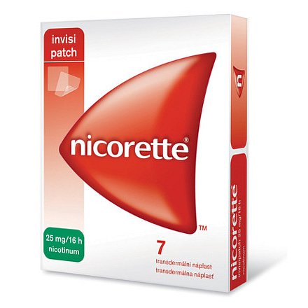 Nicorette Invisipatch 25mg/16h náplast 7x25mg