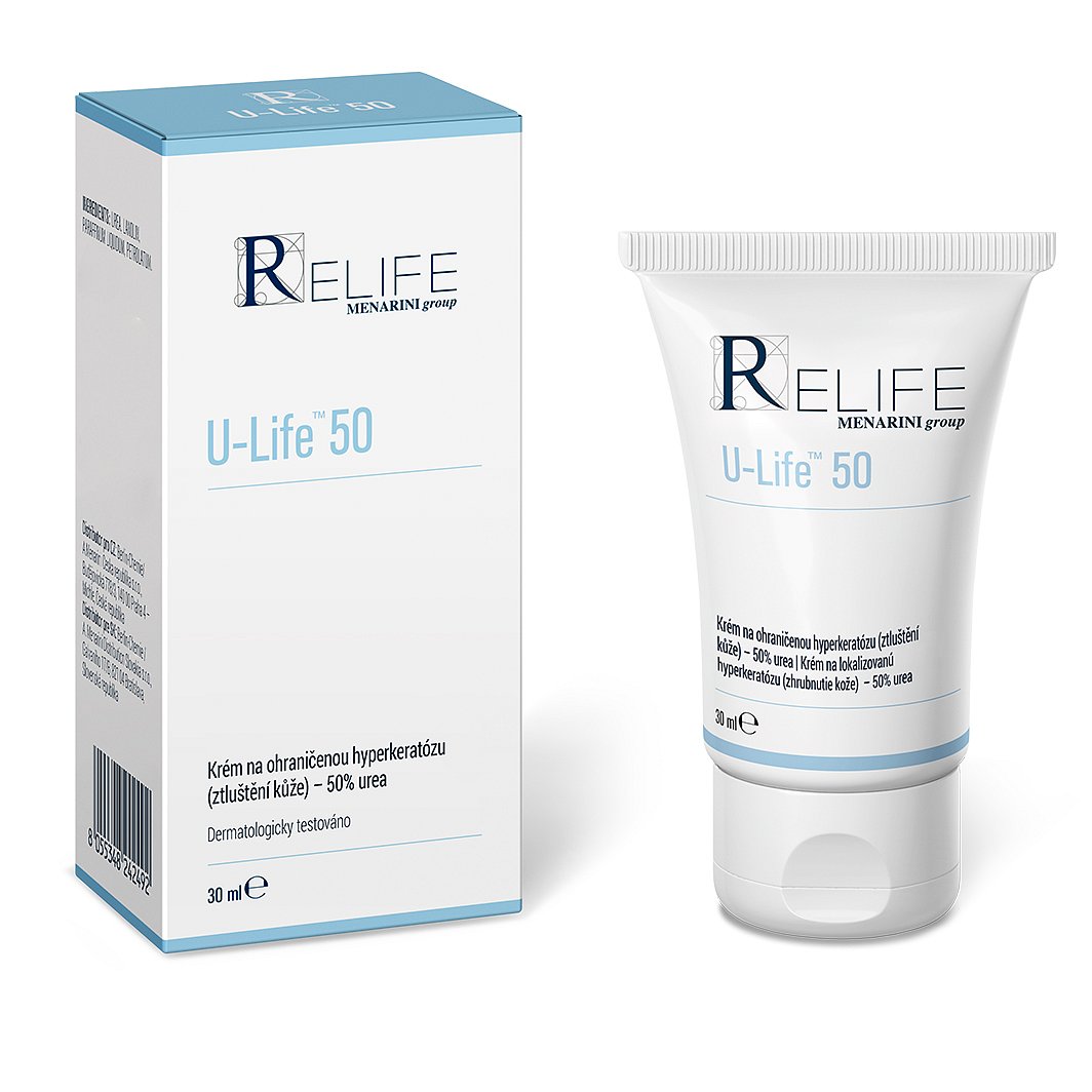 U-Life 50 krém na ohraničenou hyperkeratózu 50% urea 30 ml