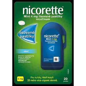 Nicorette Mint 4 mg lisované pastilky 20