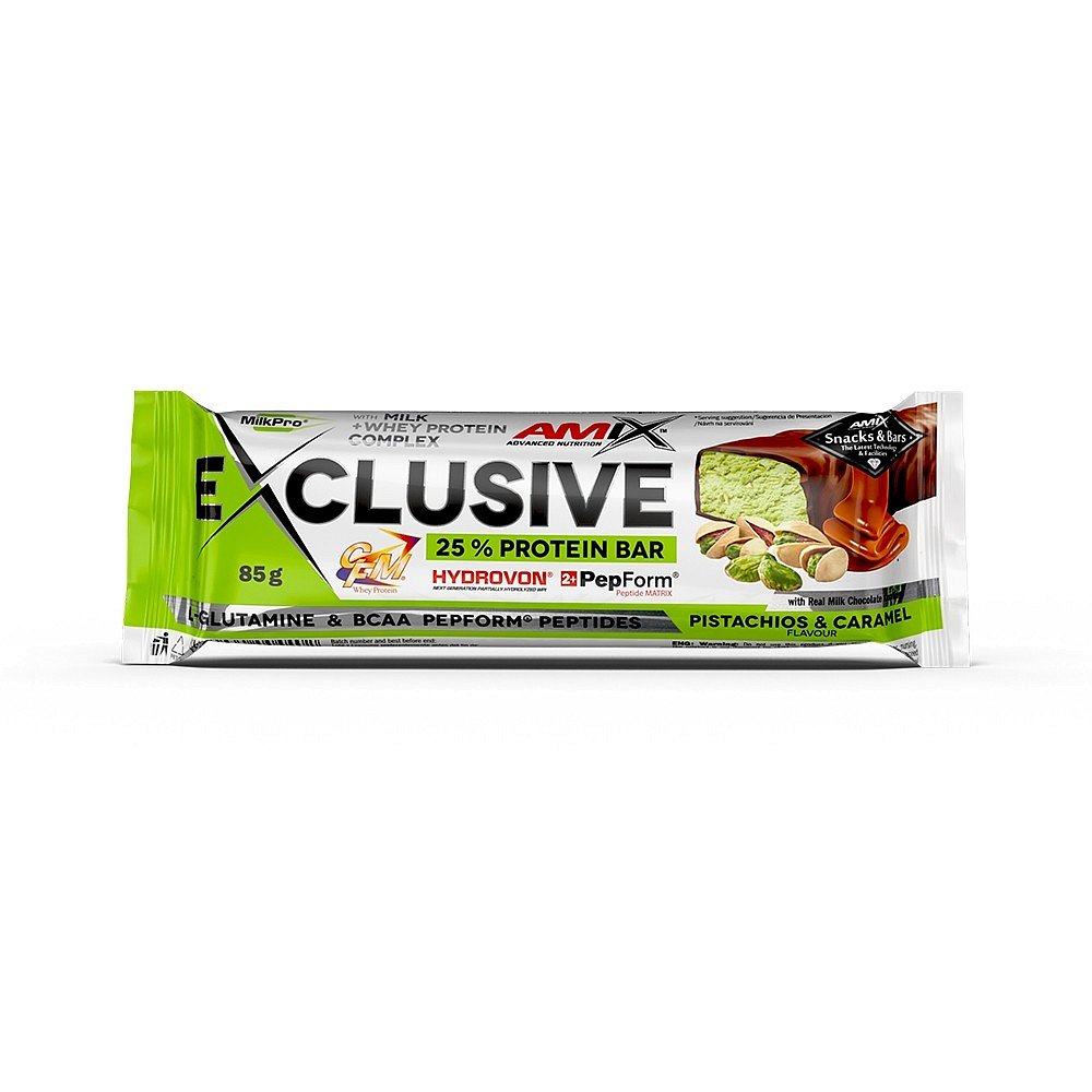 AMIX Exclusive Protein bar pistácie karamel  85 g