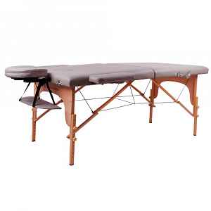 inSPORTline inSPORTline Masážní lehátko Taisage 2-dílné dřevěné šedá