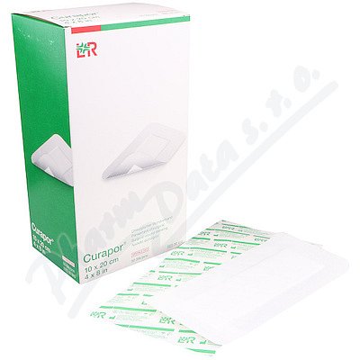 NÁPLAST HYPOALERGENNÍ CURAPOR 20X10CM,S POLŠTÁŘKEM,50KS - II. jakost