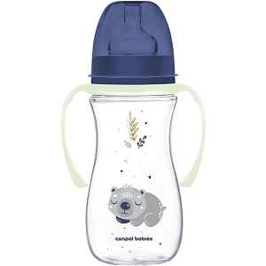 Canpol babies EasyStart Sleepy Koala 300 ml kojenecká láhev 12 m+ Blue 1 ks
