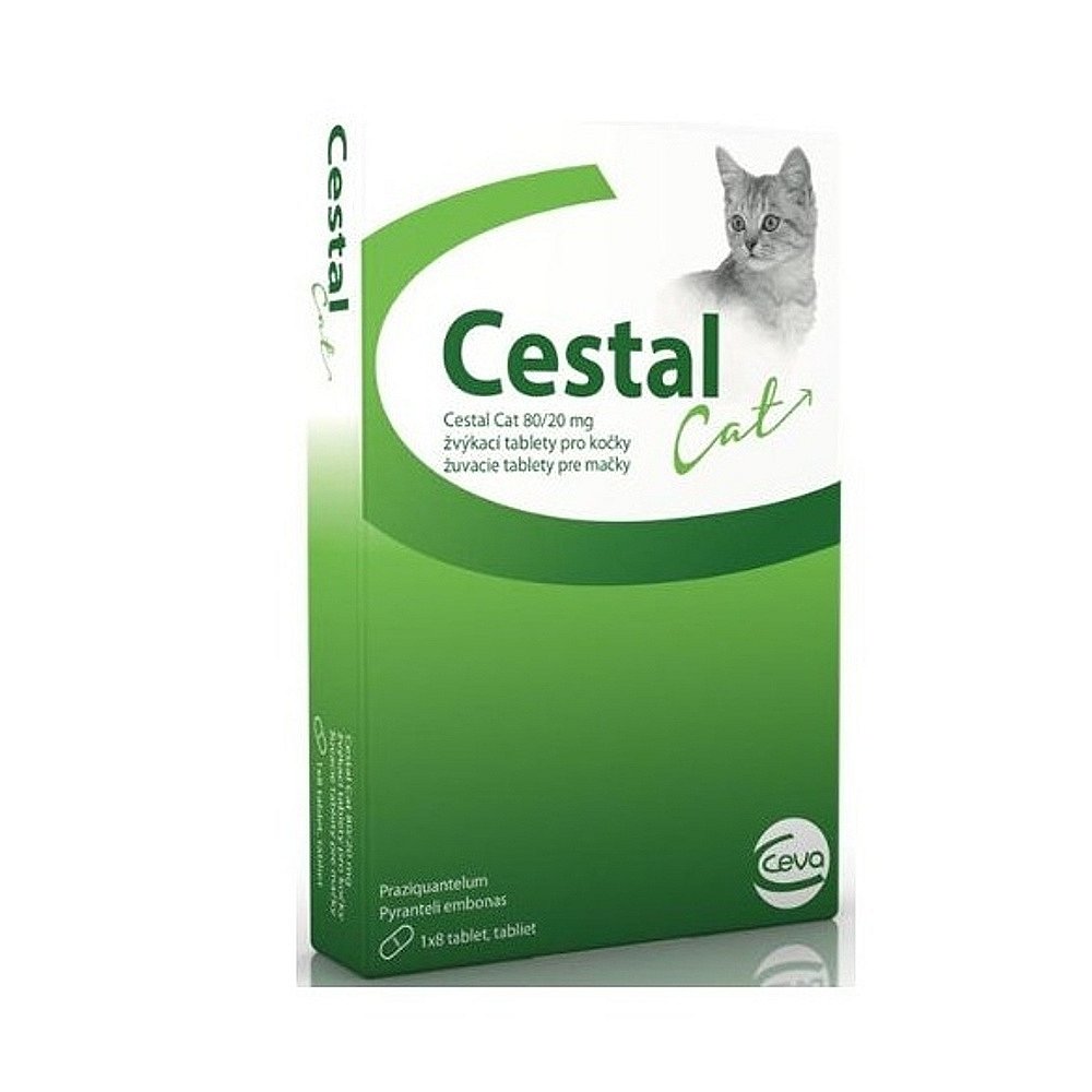 CESTAL Cat 80/20 žvýkací tablety pro kočky 8tbl