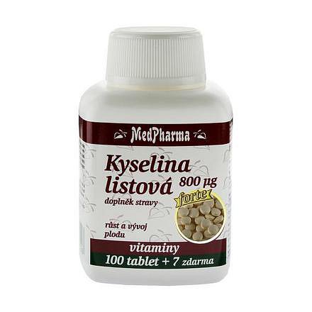 MedPharma Kyselina listová 800 mcg tablety 107