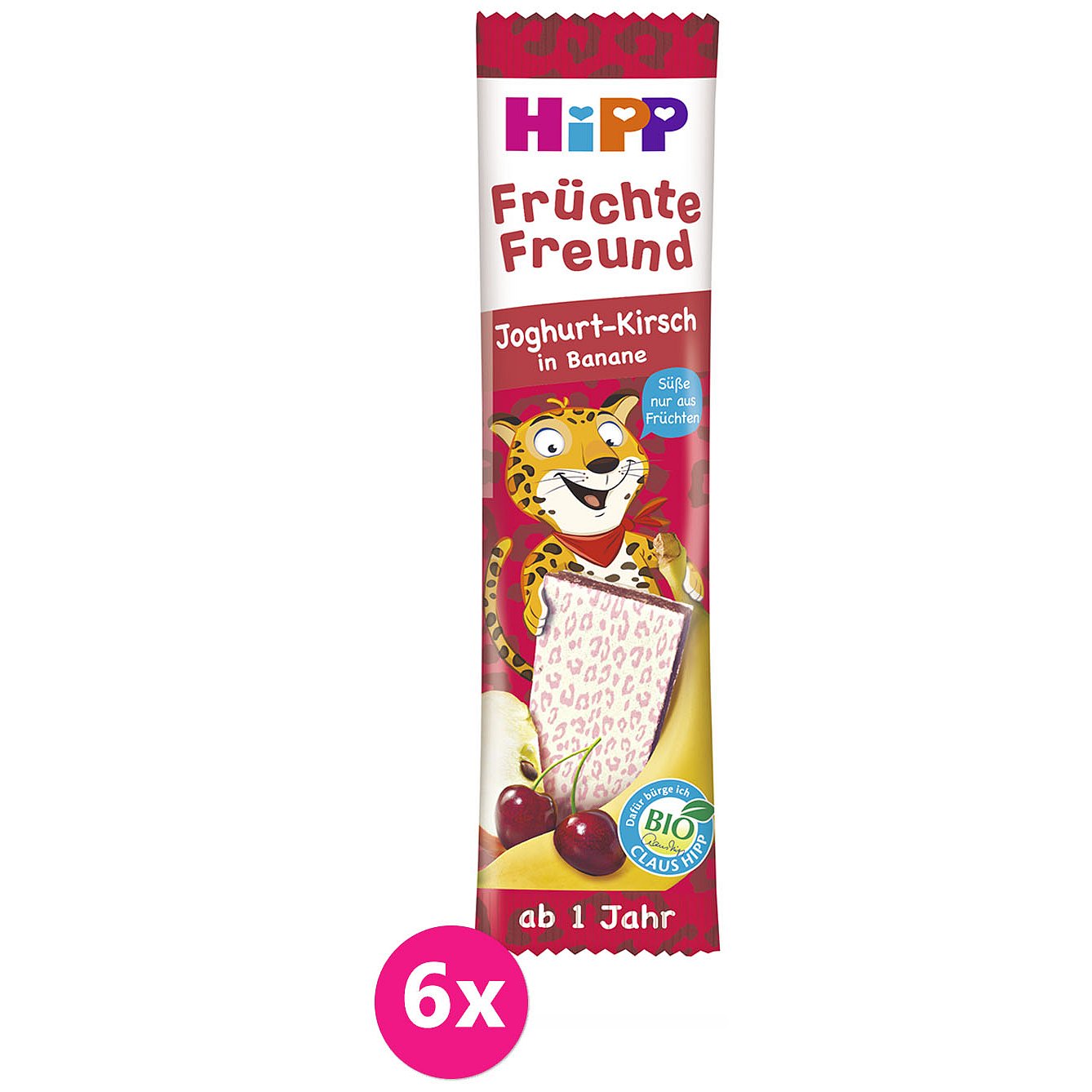 6x HIPP BIO Ovocná oplatka Višeň-Jogurt 23g