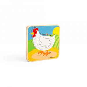 Bigjigs Toys Puzzle Životní cyklus slepice