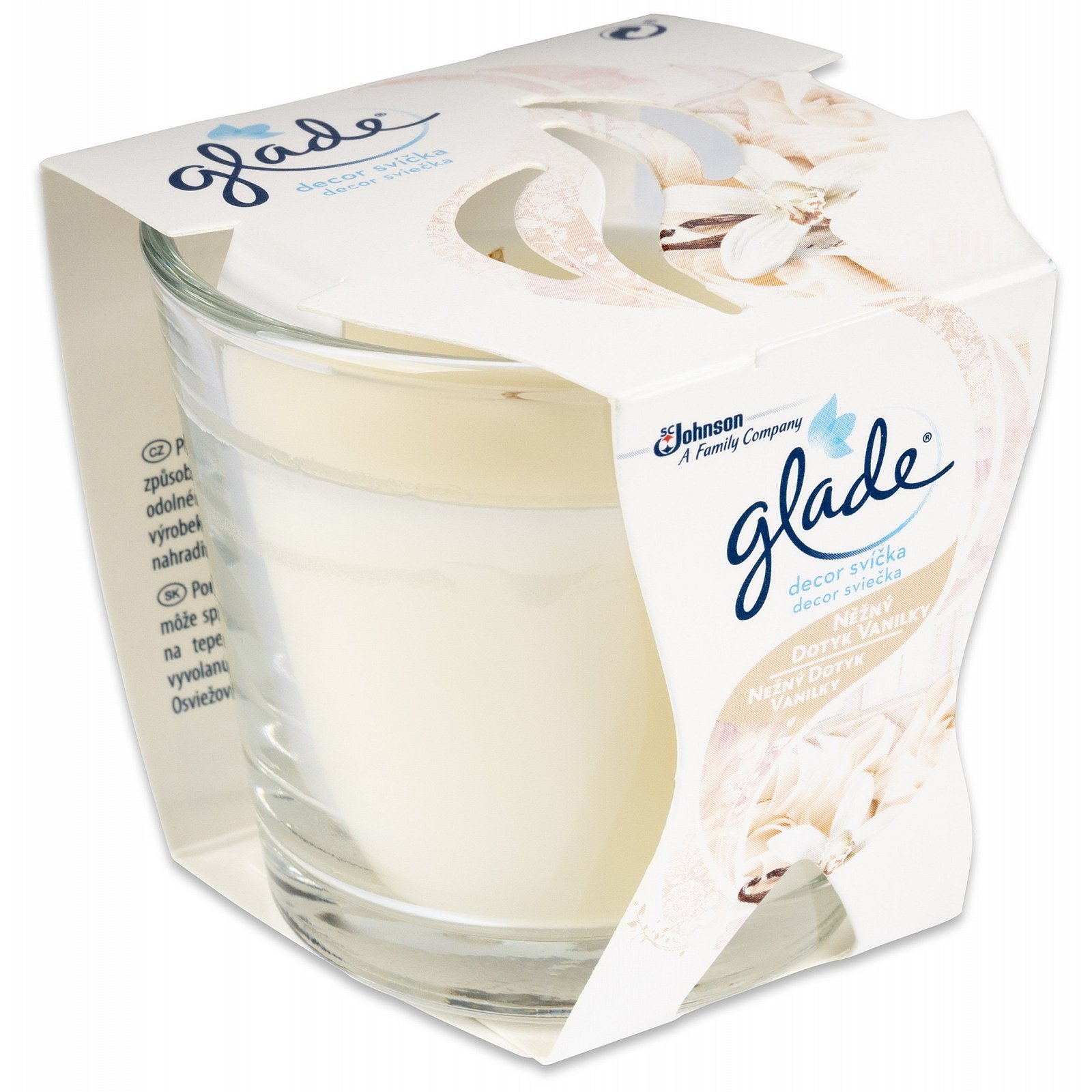 Glade svíčka Decor Vanilka  70 g