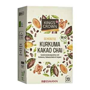 King's Crown Čaj s kurkumou, kakaem a zázvorem 35 g
