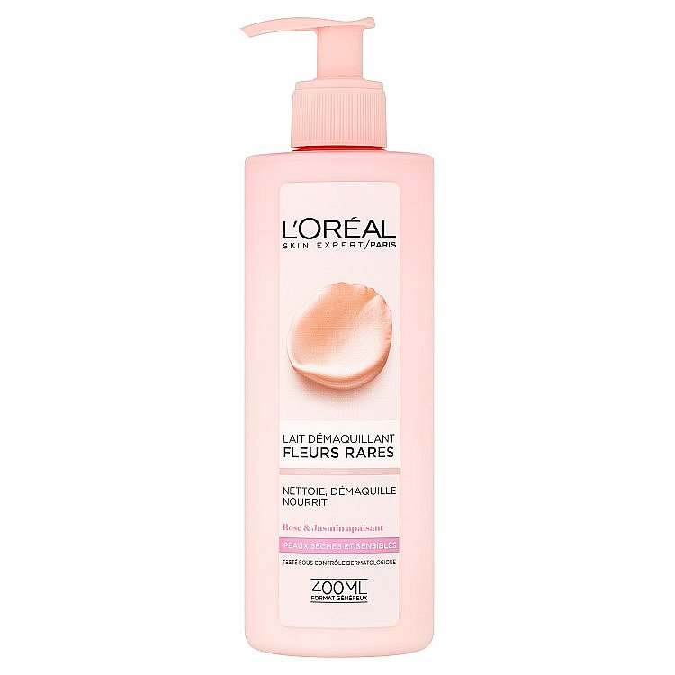 L’Oréal Paris odličovací mléko pro suchou a citlivou pleť 400 ml