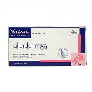 ALLERDERM Spot-on pro středně velké a velké psy > 10 kg pipety 6x 4ml