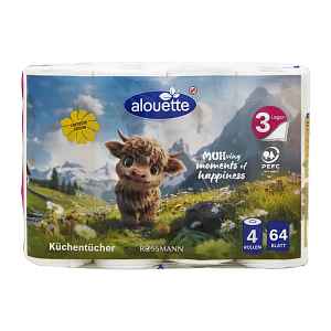 alouette Kuchyňské utěrky 3vrstvé 56,32 m