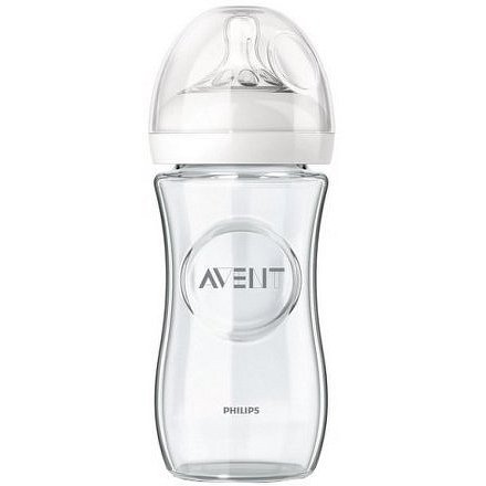 Philips Avent skleněná láhev Natural bez BPA SCF673/17 Transparentní 240ml