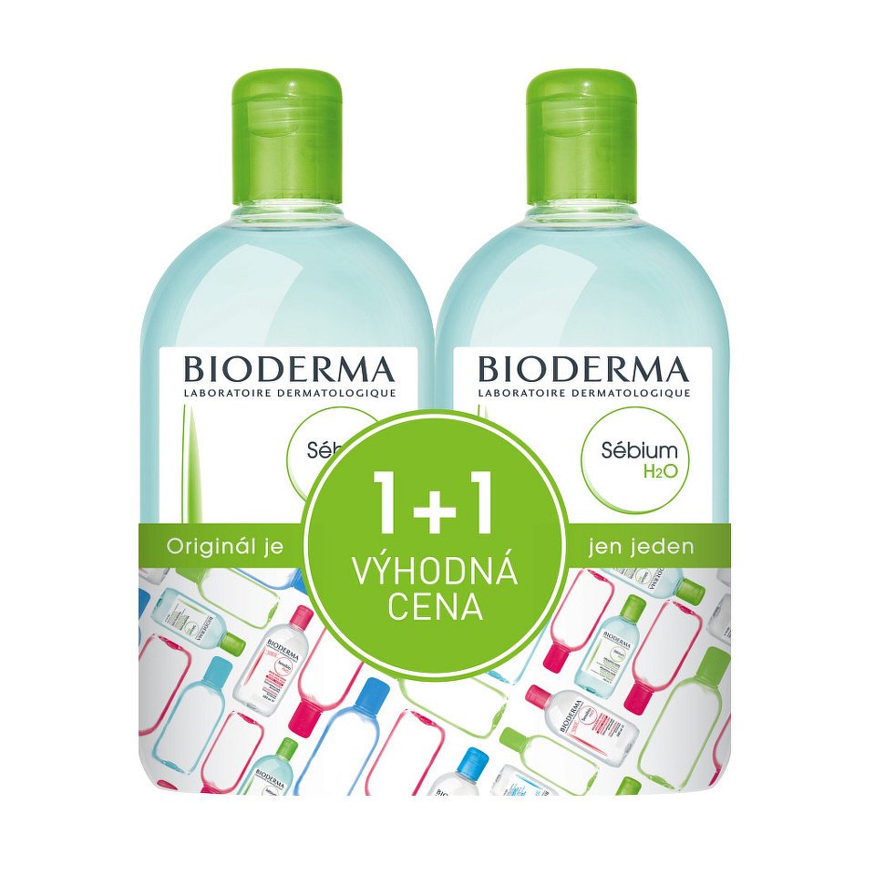 BIODERMA Sébium H2O 500 ml 1+1 (FESTIVAL)