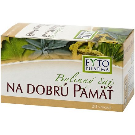 Bylinný čaj na dobrou paměť 20x1.25g Fytopharma