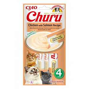 Churu Cat Chicken With Salmon Recipe 4x14g