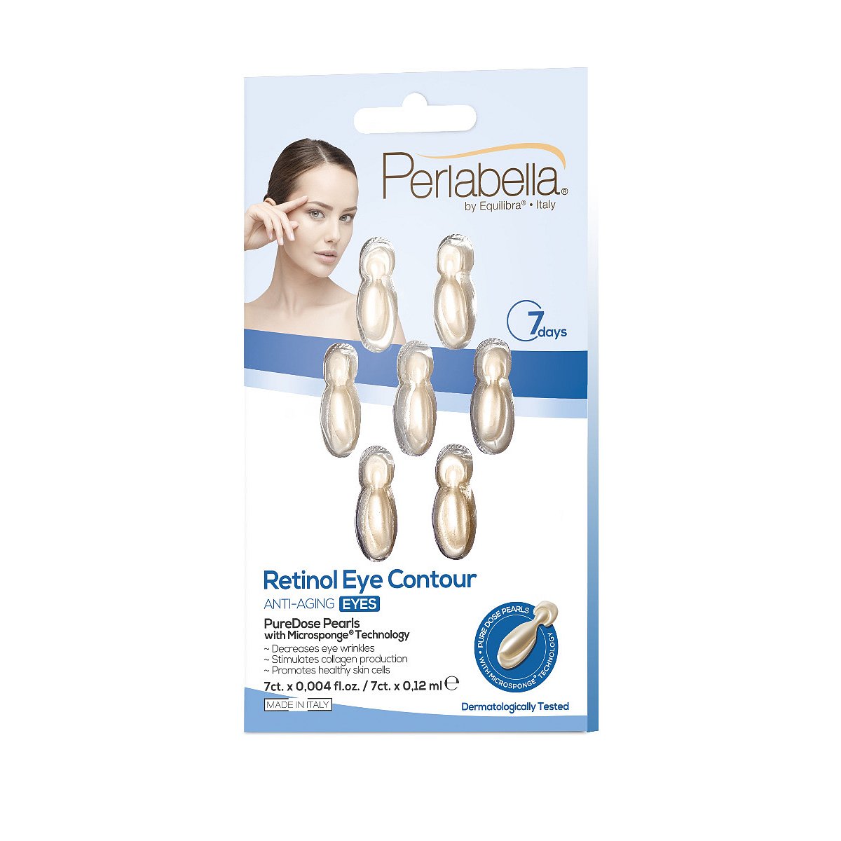 Equilibra Perlabella Retinol Eye Contur sérum na oční okolí 7x0,12 ml