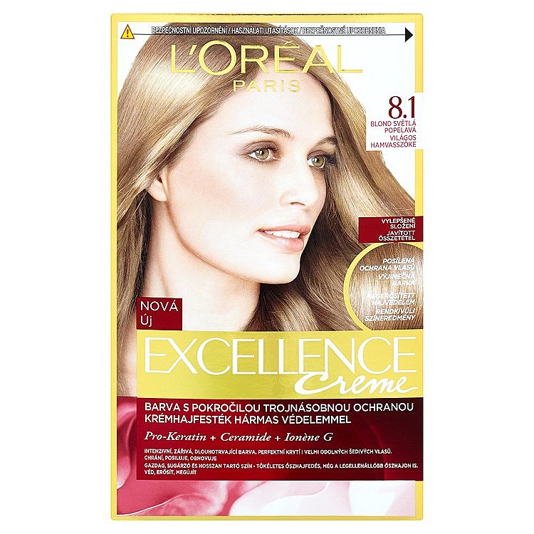L'Oréal Paris Excellence Crème blond světlá popelavá 8.1