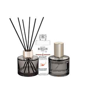 Maison Berger Paris Dárková sada aroma difuzér Rosalie šedý + náplň a bytový sprej Intenzivní třpyt