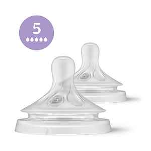 Philips Avent Savička Natural Response 5 rychlý průtok 6m+, 2 ks