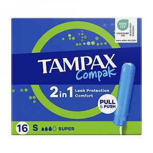 DH tampóny Tampax Compak Economy Super 16 ks