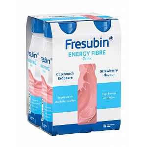 Fresubin energy fibre jahoda perorální roztok  4 x 200 ml