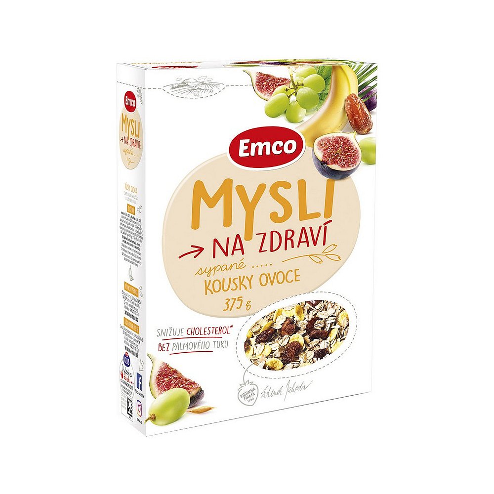 EMCO Mysli sypané s kousky ovoce 375 g