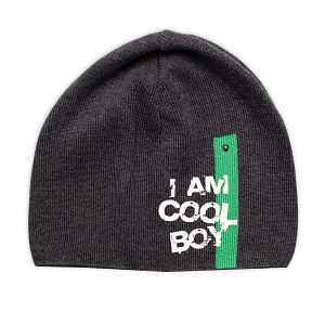 NELLYS Jarní, podzimní čepice I am Cool Boy, grafit, 40-46 cm