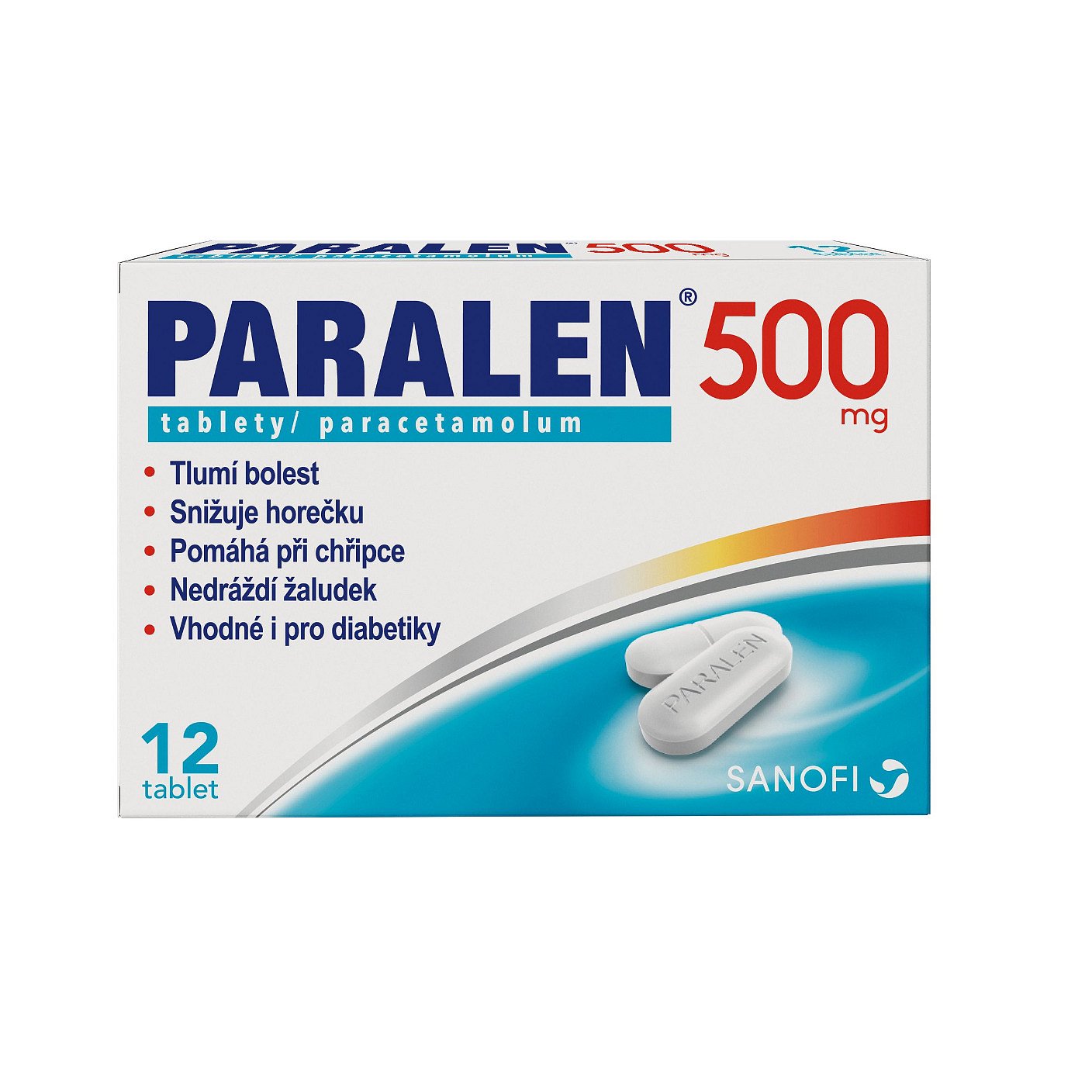 Paralen 500 mg 12 tablet