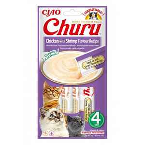Churu Cat Chicken With Shrimp Flavour Recipe 4x14g