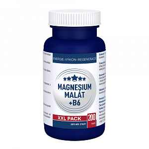 Clinical Magnesium malát + B6 XXL pack 200 kapslí