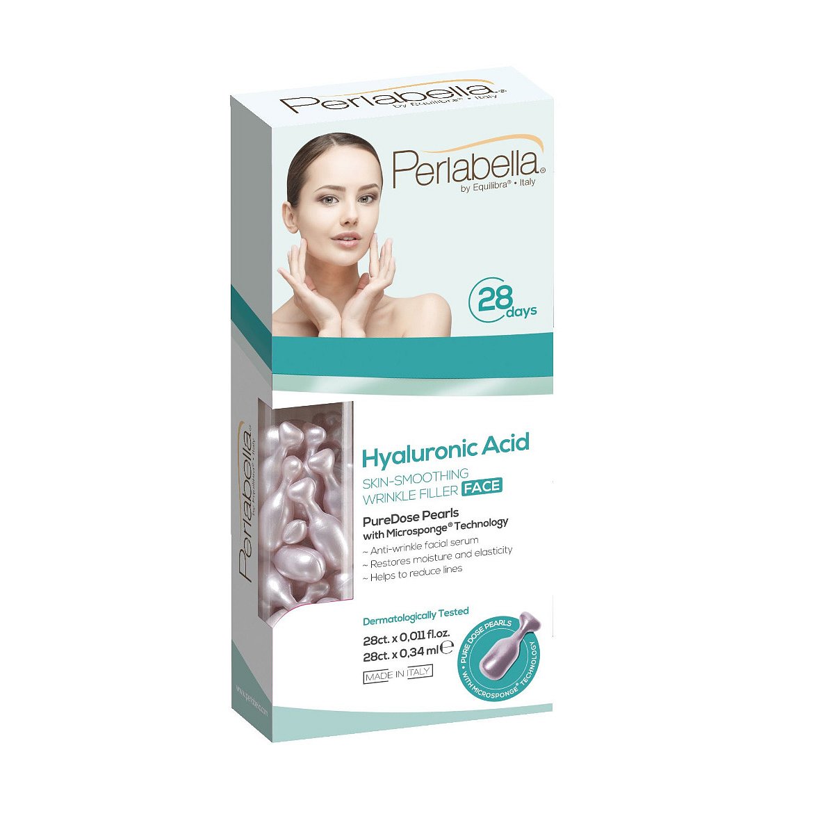 Equilibra Perlabella Hyaluronic Acid sérum s kyselinou hyaluronovou 28x0,34 ml