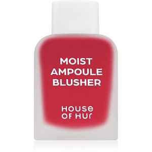 House of Hur Moist Ampoule Blusher tekutá tvářenka mini odstín 09 Ruby Red 10 ml