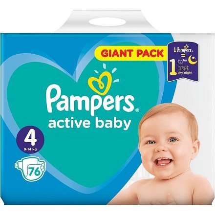 Pampers Active Baby Giant Pack S4 76ks