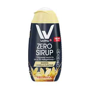 WellMix Sirup Zero příchuť Barista Vanilla 65 ml