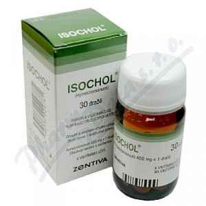 Isochol dražé 30 x 400 mg (lahv.)