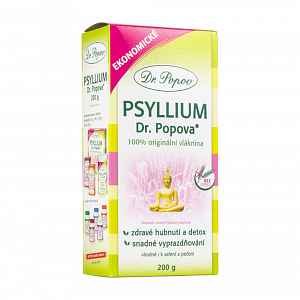 Psyllium indická rozpustná vláknina 200g Dr.Popov