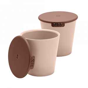 Bibs hrnky s víčkem Blush 2 ks