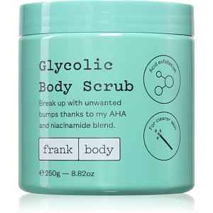 Frank Body Glycolic tělový peeling s kyselinou glykolovou 250 g