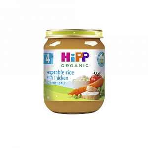 Hipp BIO Zelenina a rýže s kuřecím masem 125 g