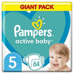 Pampers Active Baby Giant Pack S5 64ks