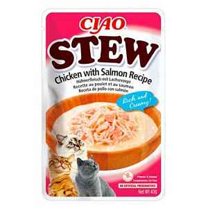 Churu Cat Ciao Stew Chicken With Salmon Recipe 40g