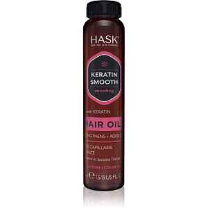 HASK Keratin Protein Smoothing Shine Oil vyživující olej na vlasy pro uhlazení vlasů 18 ml