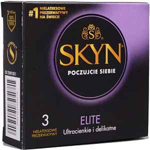 SKYN Elite – bezlatexové kondomy (3 ks)