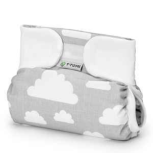 T-tomi Ortopedické abdukční kalhotky - suchý zip White clouds (3-6kg)