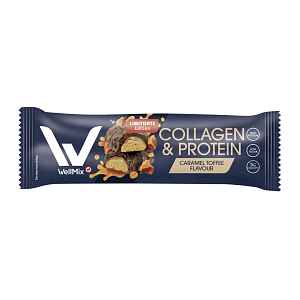 WellMix Proteinová tyčinka Collagen & Protein  Caramel toffee
